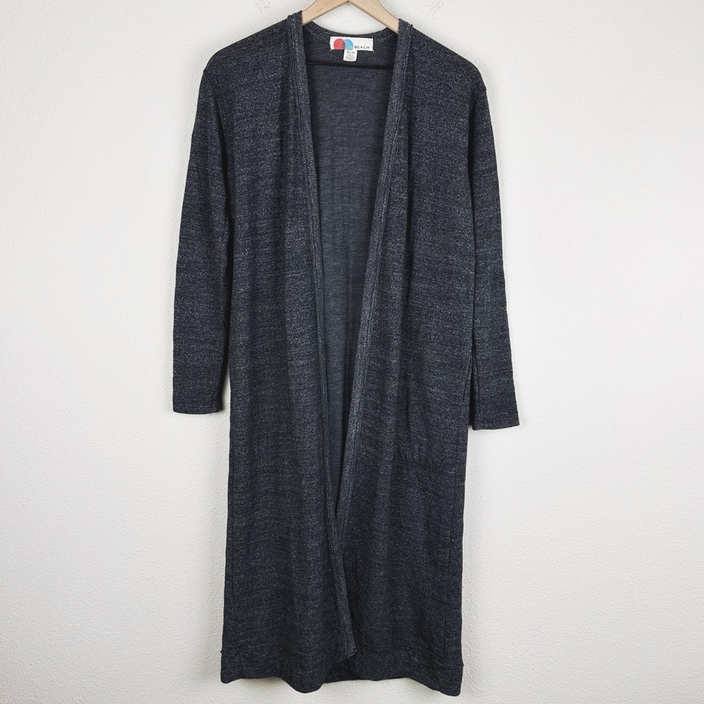 Free People FP Beach Long Open Front Cardigan Duster